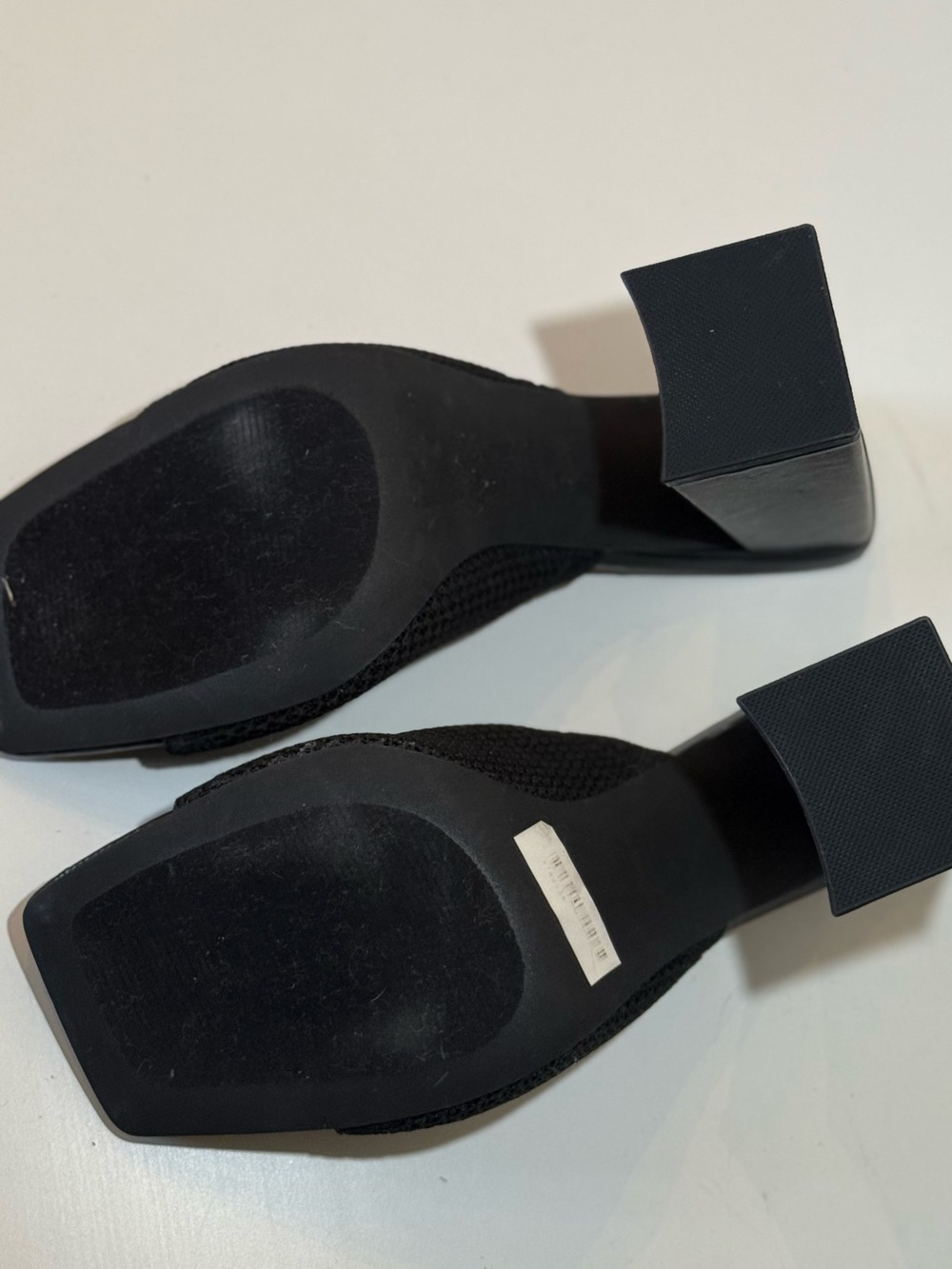 Liliana Black Knit Block Heel Mules Sandals Knitted Summer Woman Size 10 NWOT - Picture 7 of 7